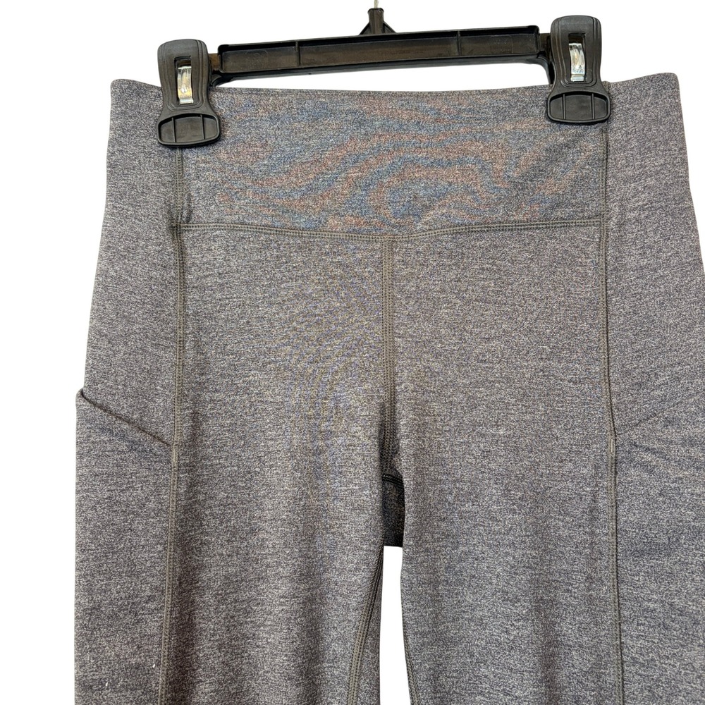 Lululemon Speed‎ Up Crop Leggings 4 Heathered Charcoal Good*(with flaw see pics)